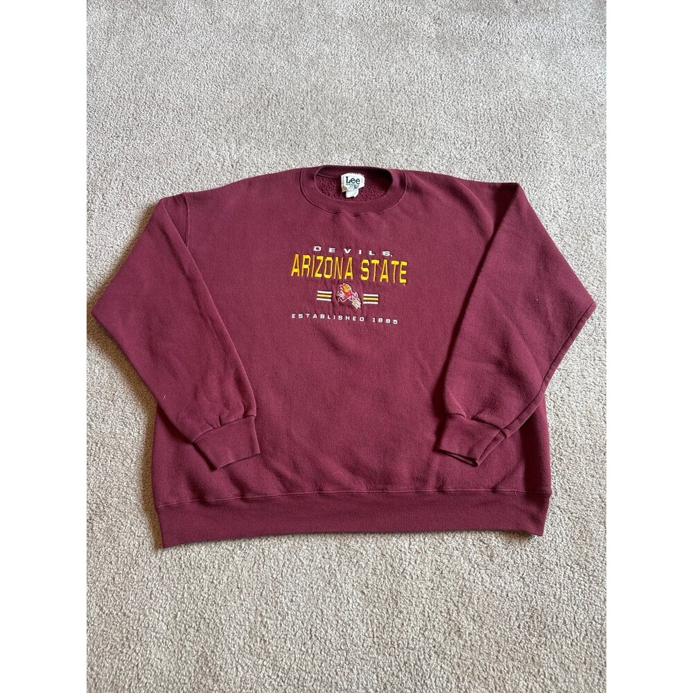 Vintage Arizona State Sun Devils Lee Sport Unisex Crewneck Sweatshirt Size 2XL